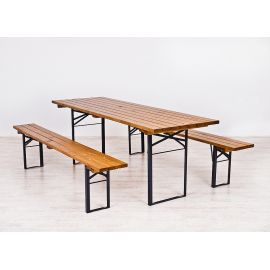 Sammenleggbare bord og stoler for uteservering sett a ett bord og fire stoler, stol nr 1