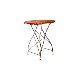 Sammenleggbare bord og stoler for uteservering sett a ett bord og fire stoler, stol nr 1