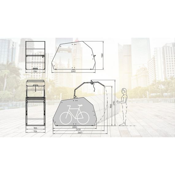 Sykkeloppbevaring  Pedal