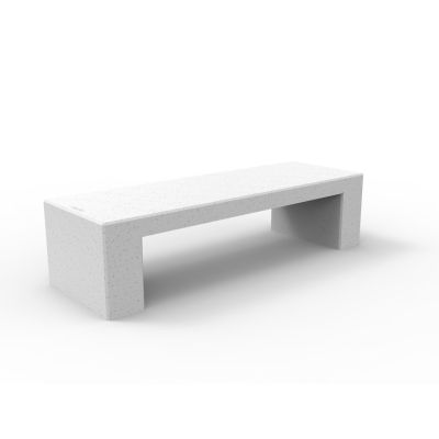 Benk Urban Cubo hvit betong